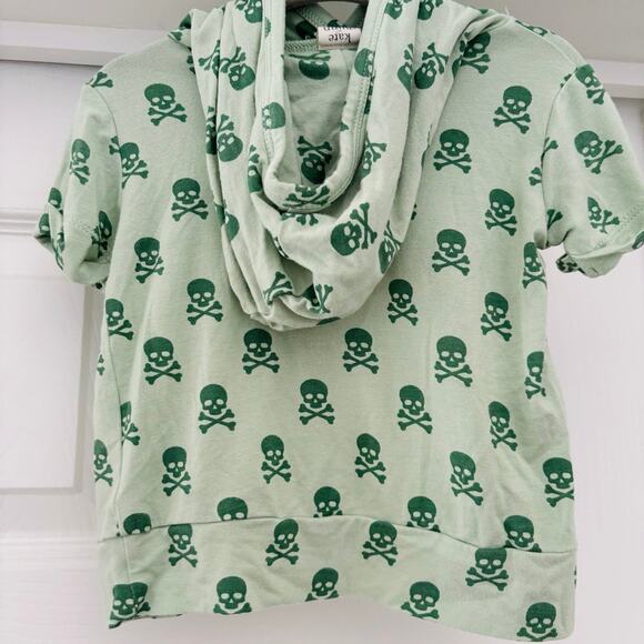 Kate Quinn Green Skulls 6-12 Months Bamboo EUC - Picture 2 of 3